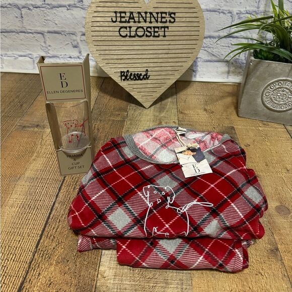 Ellen Degeneres pajama sleep & cup set new size M - Picture 1 of 10